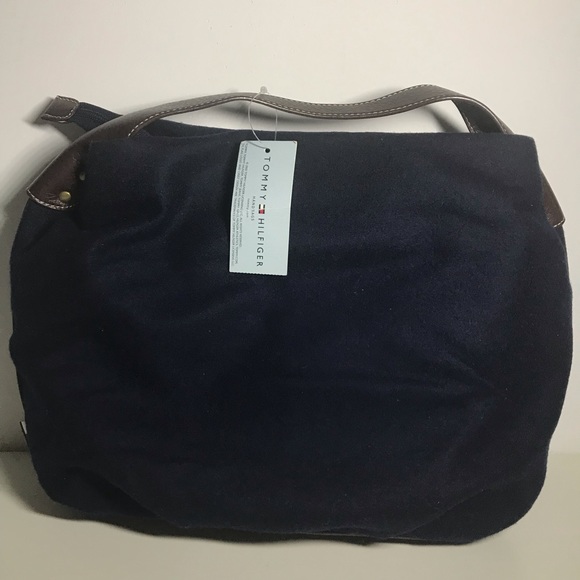 Tommy Hilfiger Argyle Navy Hobo Purse Bag NWT - Picture 6 of 7